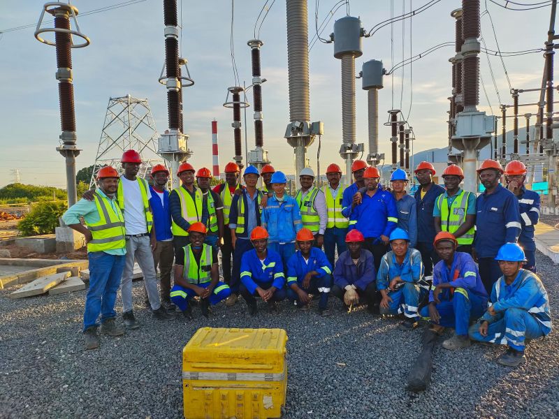 贊比亞，一期330升壓站整改，一次成功并網(wǎng)倒送電